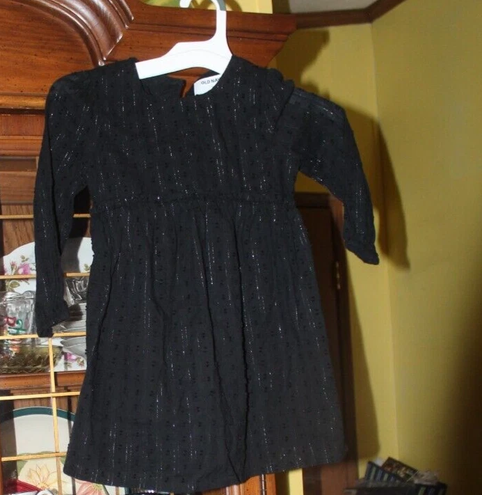 VESTIDO DE FIESTA ANTIGUO AZUL MARINO-TALLA 3T Foto 1 de 1