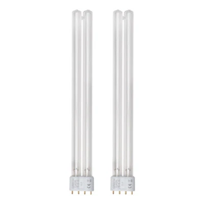 2PK - 24W UV Ultravioleta 2G11-4 Pin Base Algas Bacterias Clarificador Bombilla Foto 1 de 4