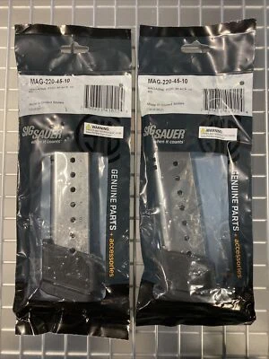 2 PACK!! S*G SAU*R P220 10RD 45ACP STAINLESS MAGAZINE (S*GMAG2204510) - Image 1 of 3