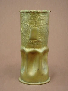 WORLD WAR ONE TRENCH ART COCONUT OR PALM TREE MOTIF - Picture 1 of 7