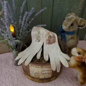 NUEVOS GUANTES DE COLECCIÓN VICTORIANA PRIMITIVA IGLESIA DE PASCUA CONEJO NIÑA CONEJO - Imagen 1 de 11