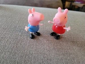 Peppa Pig Family Figures Lot Of 2: Peppa 3", George 2.5" - Picture 1 of 8