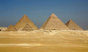 The Pyramids of Giza — Giza, Egypt POSTER 24 X 36 Inches Nice! - Picture 1 of 2
