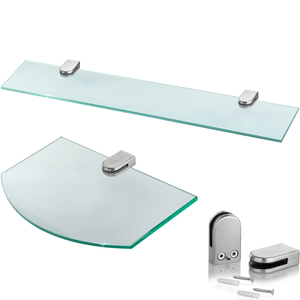 Glasregal Wandregal Glasboden Glasablage Glas Regal Badablage Bad Badezimmer - Bild 1 von 1