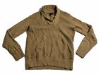 Tommy Hilfiger Cowl Neck Sweater Honeycombs Brown Wool Blend Causal Size M
