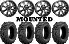 Kit 4 Sedona Mud Rebel R/T Tires 26x10-12 on Raceline A77 Mamba Black Wheels FXT