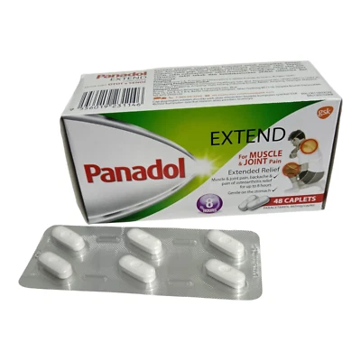Panadol Extend Relief Muscle &Joint Pain + Osteoarthritis 665mg - 48 Caplets - Image 1 of 3