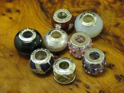 Perline In Argento Sterling 925 Con Diverse Impostazioni / 22,0g - Immagine 1 di 4