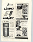 1954 PAPER AD Lionel Toy Electric Model train Sets Magne-Traction