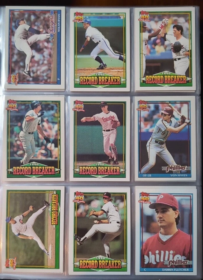 1991 Topps base cards 1-250 Pick from drop down list - Image 1 of 4