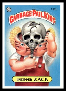 1986 cubo de basura de colección GPK para niños sin cremallera Zack 132b buscado de vuelta 2* - Imagen 1 de 2