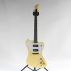 6 String Cream Electric Guitar P90 Pickup Mahogany Body Solid Body Chrome Part