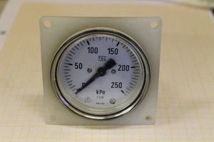 Manometer 0-250 kPa (~0-2,5 bar) Ø 60 mm M12x1,5 Anschluss hinten #AS-L - Picture 1 of 4
