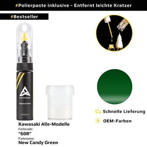 Lackstift für Kawasaki Alle Modelle Code: 60R New Candy Green - Bild 1 von 10