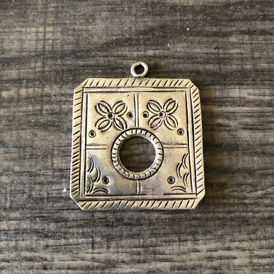 Colgante boho tribal de plata fina 999 firmado único por Shiana Foto 1 de 4