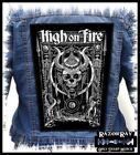 HIGH ON FIRE - Skull --- Huge Jacket Back Patch Backpatch 
