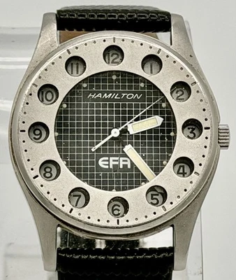 Vintage Hamilton Men’s EFA 9343 Watch Men 33mm 7 Jewel Quartz New Band & Battery - image 1 of 4