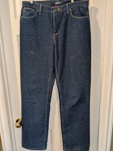 Pantalones de mezclilla para mujer Cabelas azul lavado medio forrados de franela talla 12 largos - Imagen 1 de 15