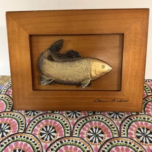 Clarence A Wells Maple Wood Box w/ Lid Salmon Fish Signed - Haida Art - 11x8” - Picture 1 of 10