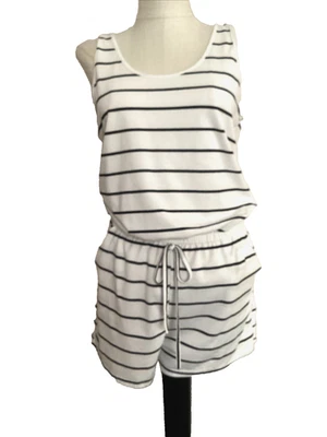 Mameluco tejido sin mangas a rayas marfil talla S sin marca? Foto 1 de 4