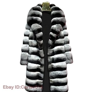 Men's Winter Warm Zebra Faux Fur Coats Single Breasted Mid Length Casual Plus Sz - Picture 1 of 10