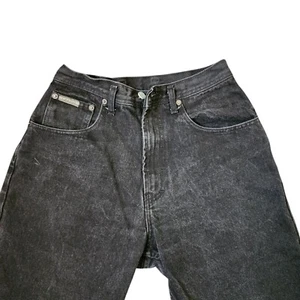 Pantalones Cortos de Jean Denim Vintage Años 80 Calvin Klein Longitud Media Para Hombre Talla 30 Negros - Imagen 1 de 6