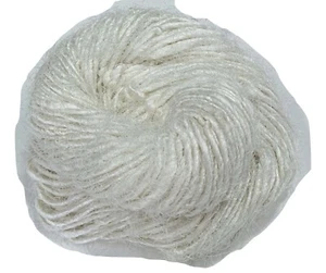 100 g hilo de seda de plátano reciclado blanco - Imagen 1 de 2