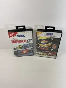 Super Monaco GP & Ayrton Senna’s Monaco Gp II 2 SMS US venditore Sega Master System - Foto 1 di 15