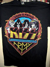 KISS ARMY LOUD & PROUD Group Shot Pre Worn  T Shirt Size Small Ace Frehley Peter
