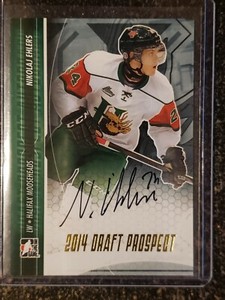 2014-15 ITG Draft Prospects Autograph GOLD NIKOLAJ EHLERS /20 SSP! Winnipeg Jets