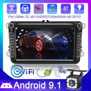 8" Autoradio Android 9.1 GPS WIFI Für VW Passat GOLF 5 6 Skoda Polo Mit Kamera - Bild 1 von 12
