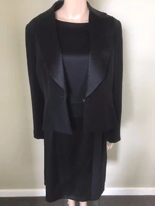 Trent Nathan Women's Formal Black Dress Suit - Size 14 - Paid $650 Brand New - Picture 1 of 9