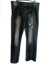 Lee Cooper Distressed Black Jeans - Size W 42 Inseam 87 cm, Rise 32 cm.