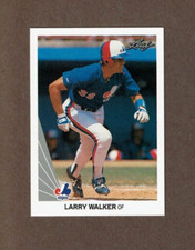 1990 Leaf 325 Larry Walker Montreal Expos Rookie Card MINT