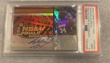 2000 Topps Gold Label NBA Finals Playoff On Card Auto Shaquille O’Neal PSA 9!