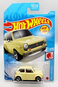 2021 Hot Wheels HW J Imports Yellow Custom 1970 Honda N600 Toy Car New - Picture 1 of 2