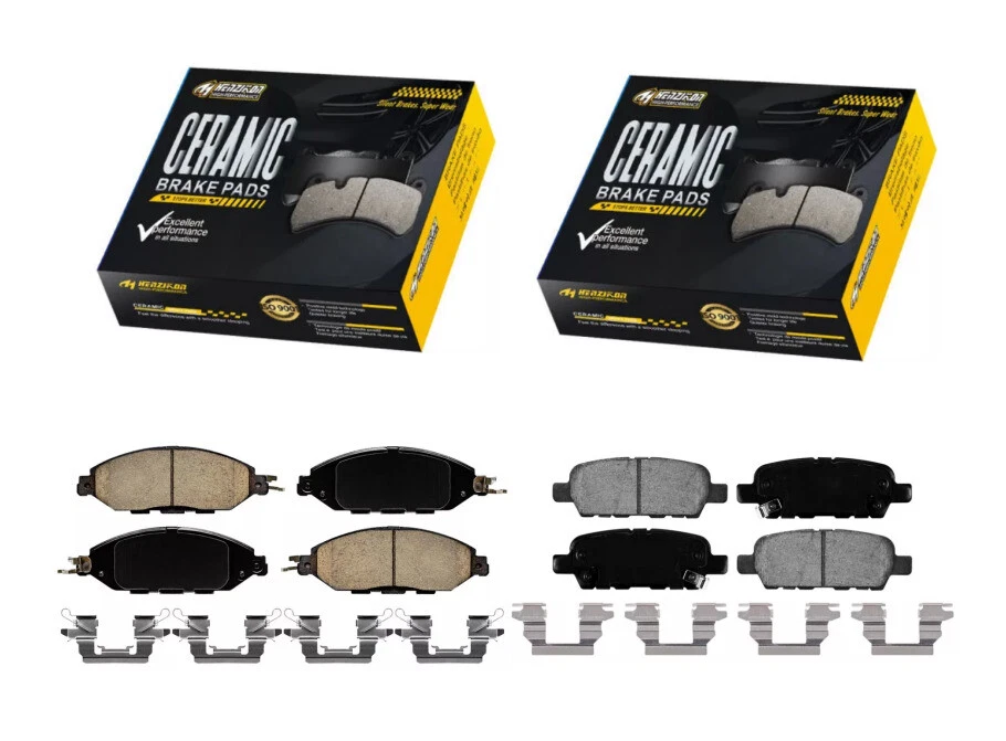 Front Rear Ceramic Brake Pad for 2013-2018 2019 2020 2021 Nissan Pathfinder 3.5L - Image 1 of 4