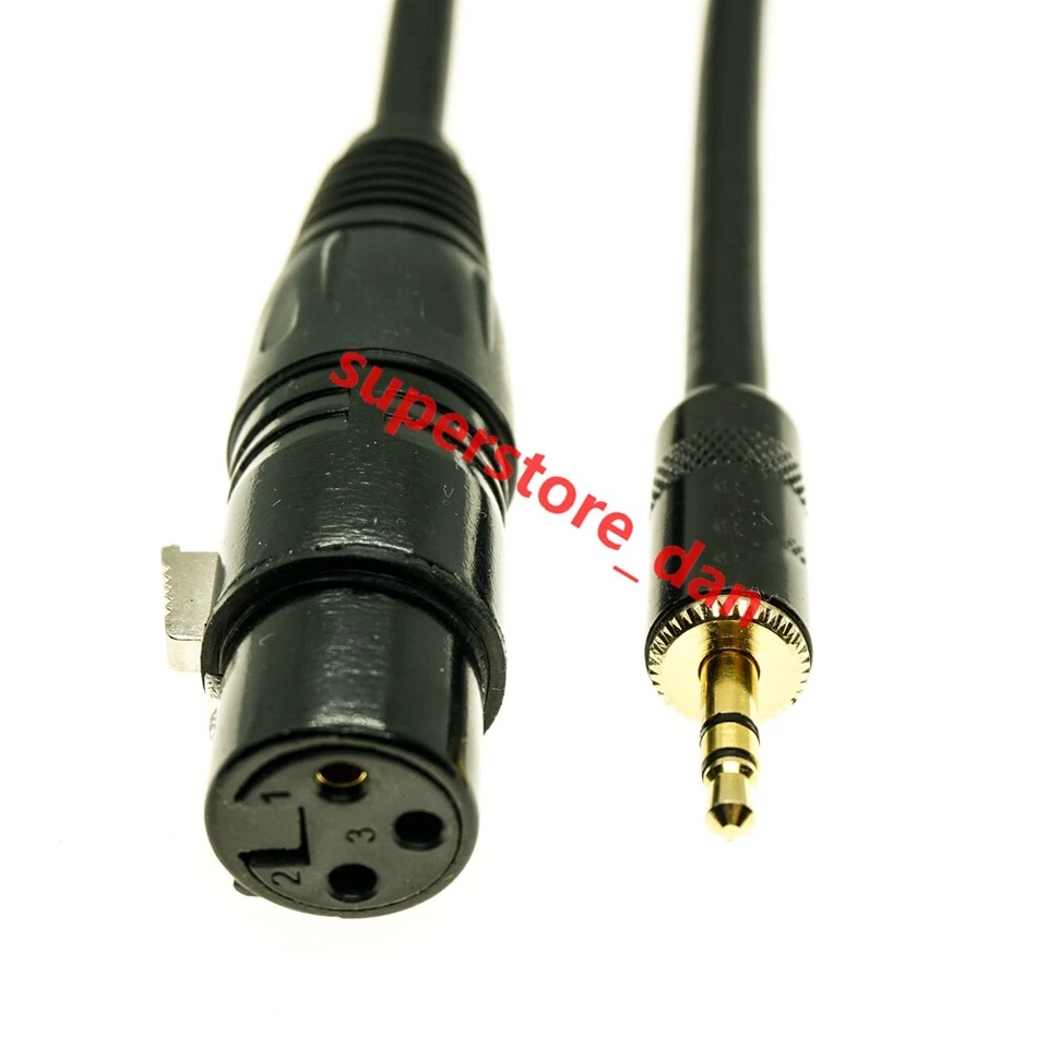 XLR 3-Pin Female To 3.5mm 1/8" Male Jack TRS Mic Microphone Audio Cable - Image 1 of 1
