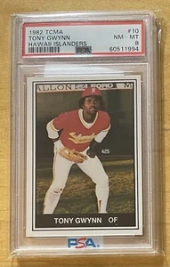 1982 TCMA Tony Gwynn Rookie PSA 8 NM-MT Hawaii Islanders - Bild 1 von 2
