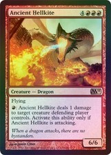 4X Ancient Hellkite - Foil played MTG M11 Magic