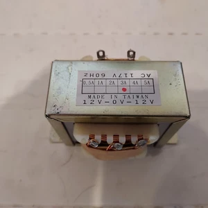 Control Transformer 3 Amp 120Vac Primary 24Vac Center Tapped 12Vac / N / 12Vac - Picture 1 of 3