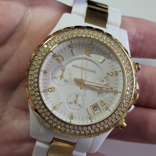 Orologio donna Michael Kors quadrante in cristallo con cinturino tono oro. Modello MK 5417