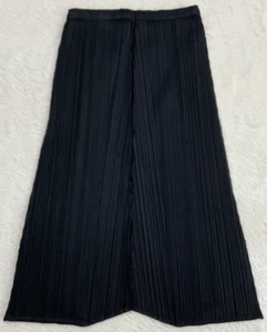 Pleats Please Issey Miyake Damenrock schwarz hergestellt in Japan Größe 2 schneller Versand - Bild 1 von 14