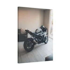 BMW Inspired S1000RR High Resolution Museum Quality Vertical Canvas Print #001 - Picture 1 of 10