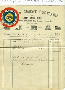 Dépt 59 - Bettrechies lez Bavay - Belle Entête d'une Cimenterie du 01/07/1901 - Imagen 1 de 1