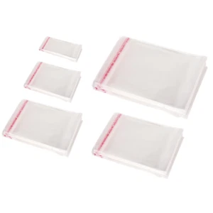 [LF] Opp Cello Plastic Sealed Bag Adhesive Display Cellophane Transparent Card - Picture 1 of 8