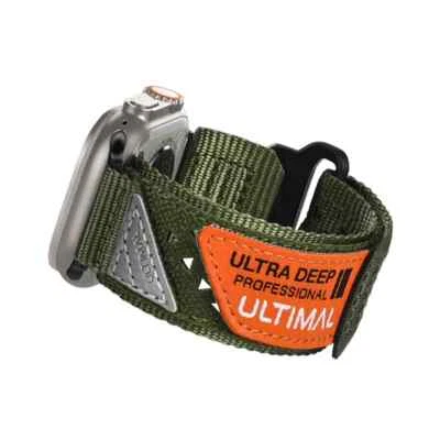 ULTIMAL BRACELET MONTRE NYLON  Compatible With Apple Watch - Photo 1/2