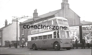 Trolebús Bradford 1959 DKY729 Little Horton foto 5x3 pulgadas con derechos de autor 59139 - Imagen 1 de 2