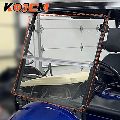 For Club Car Precedent 2004-UP Golf Cart Folding Clear Windshield Windscreen - Image 1 of 4