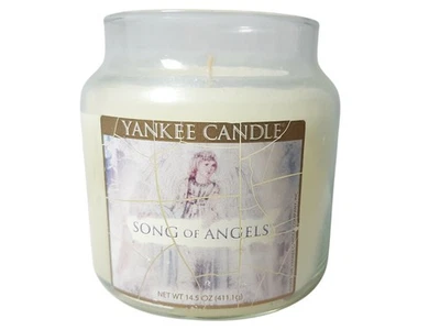 Nova vela Yankee Song Of Angels 14,5 oz.  Etiquetas APOSENTADAS sem tampa têm desgaste  - Imagem 1 de 3